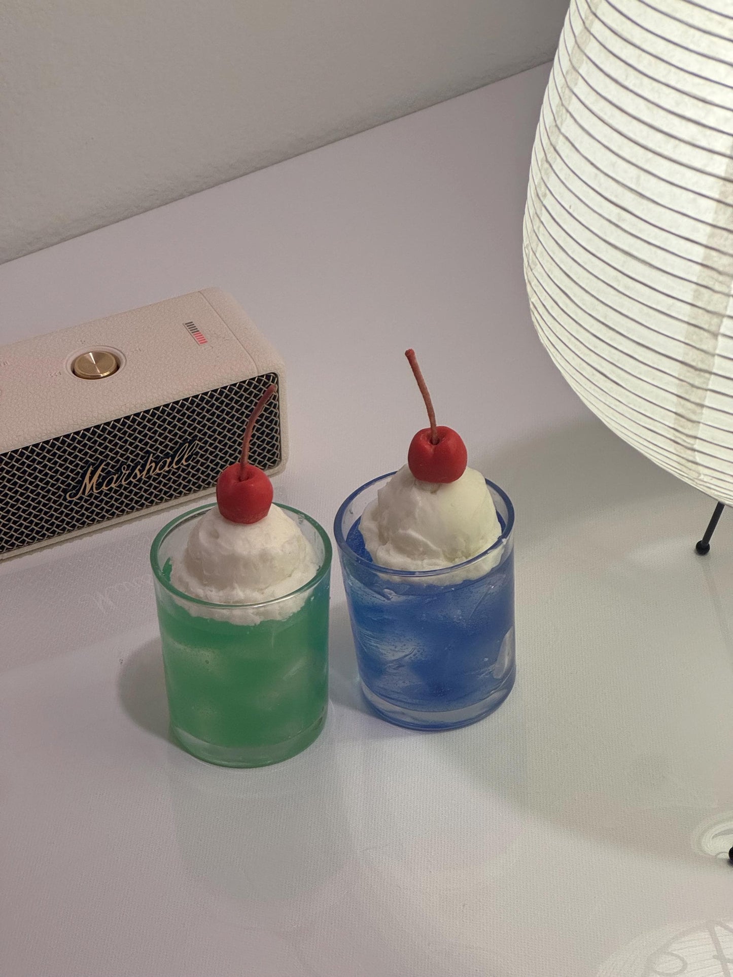 Melon Cream Soda Candle: Hand-Poured Soy Mixed Wax Candle with Vanilla