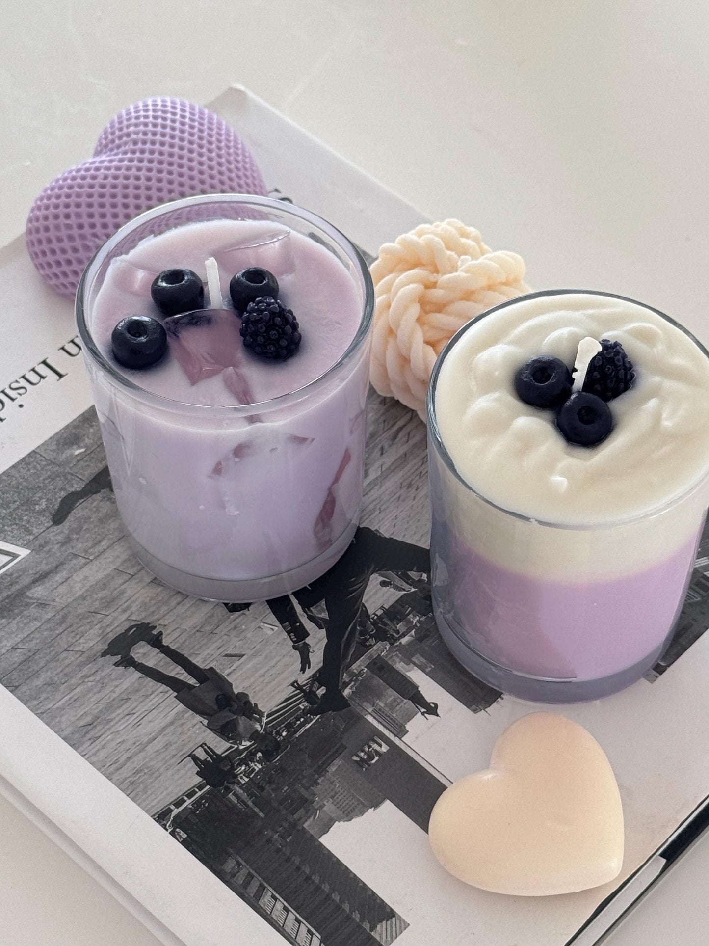 Cafe Latte Candle: Hand-Poured Soy Mixed Wax Coffee Scented Candle (etsy image id: 6835396057)