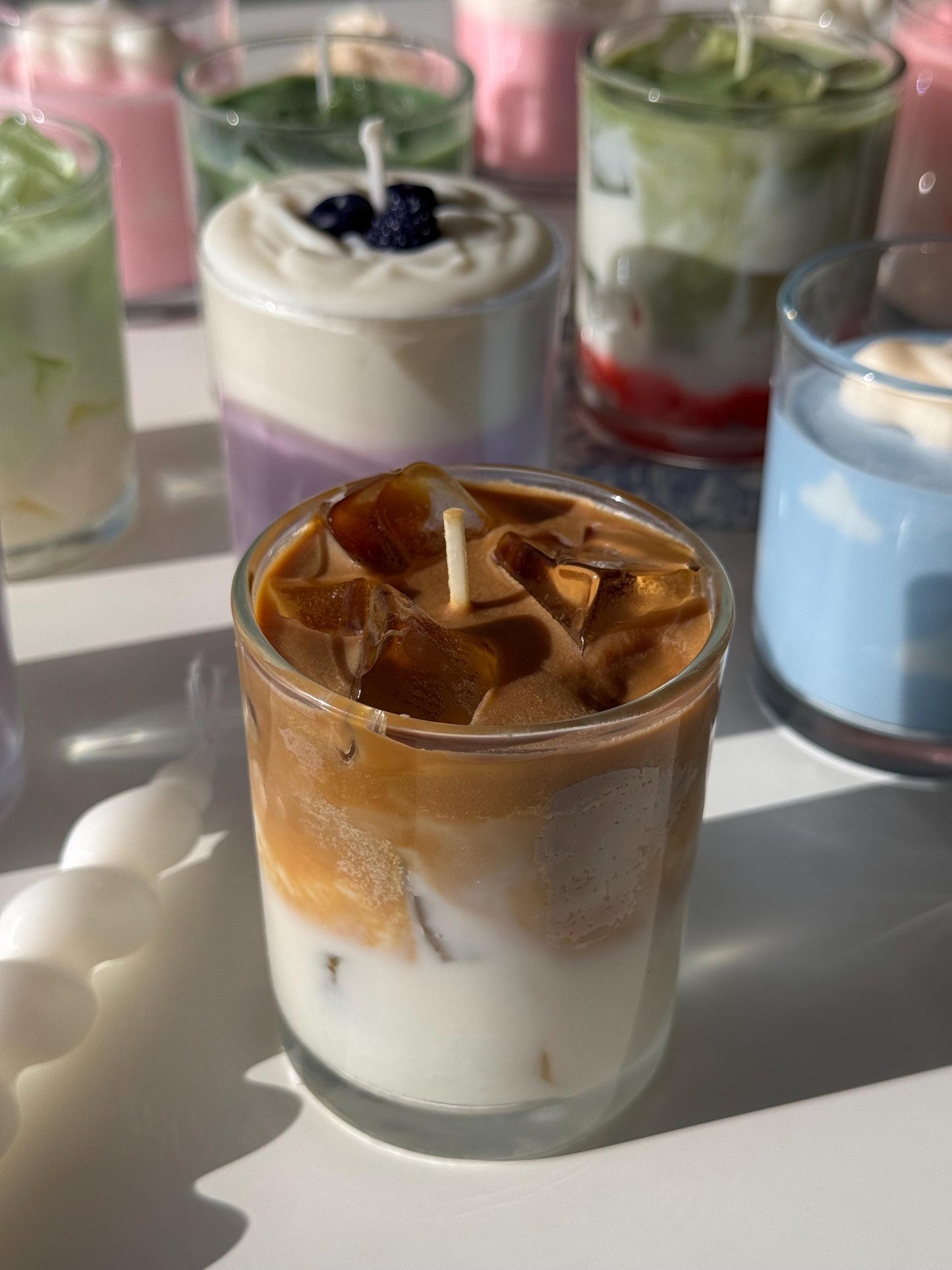 Cafe Latte Candle: Hand-Poured Soy Mixed Wax Coffee Scented Candle (etsy image id: 6835396065)