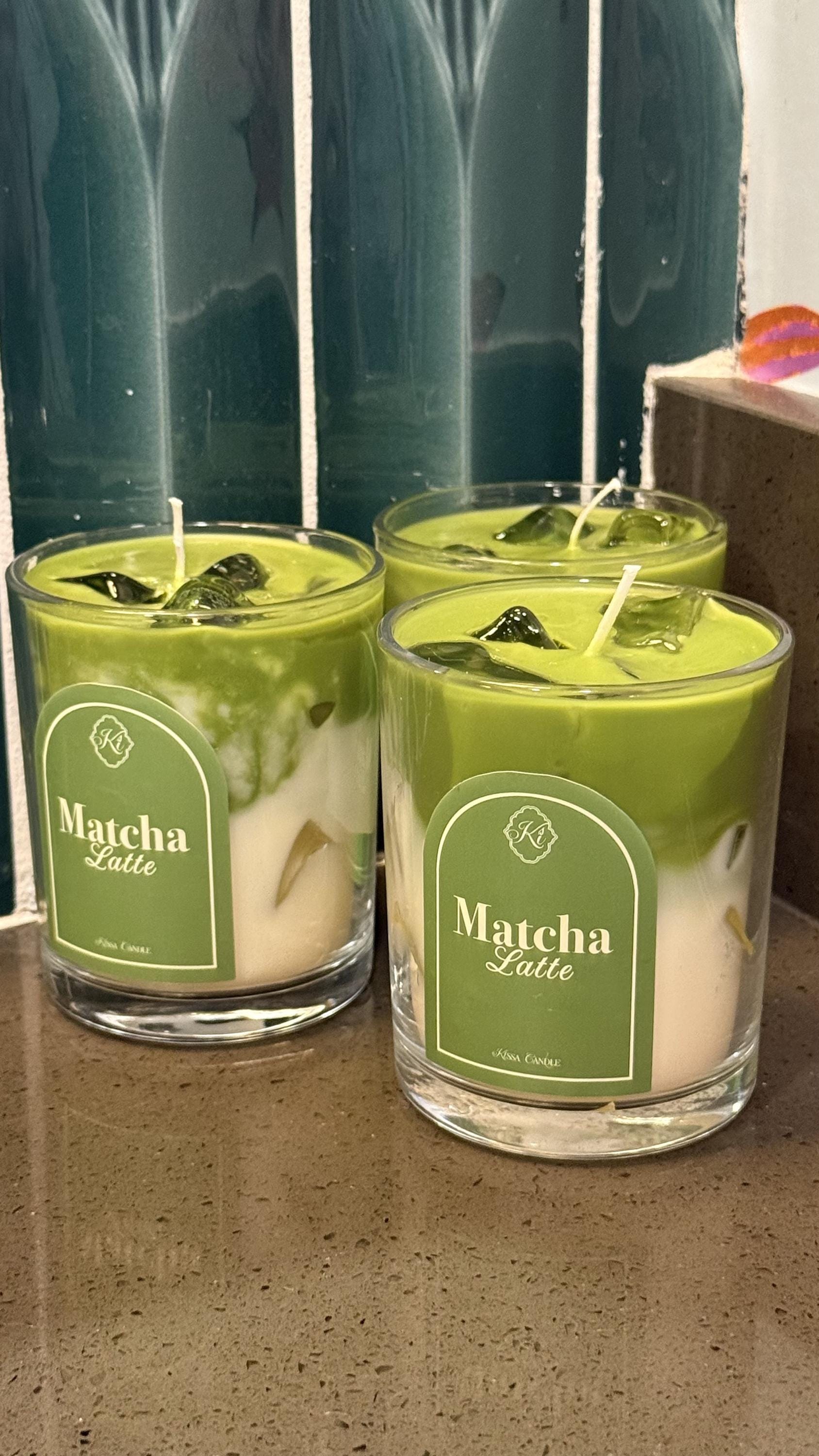 Matcha Latte Candle: Green Tea and Vanilla Scents
