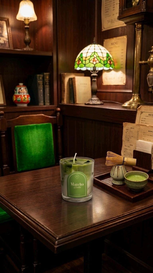 Matcha Latte Candle: Green Tea and Vanilla Scents